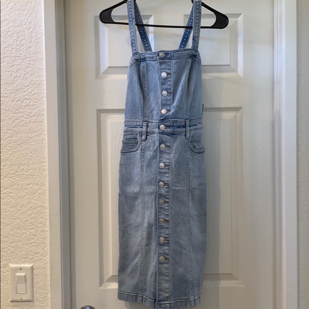 NWT Free People Button Front Denim Dress sz 6